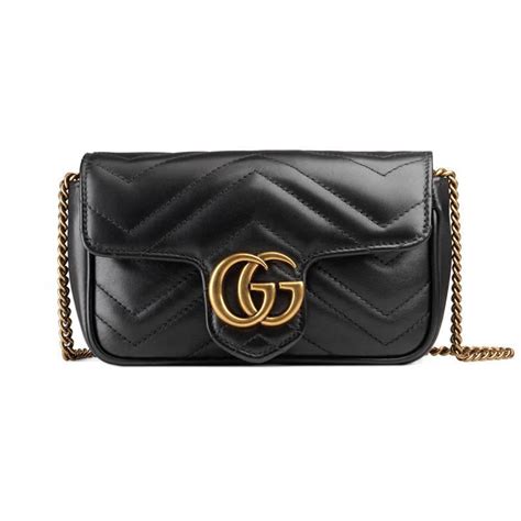 gucci matelasse mini black|Gucci marmont bag small size.